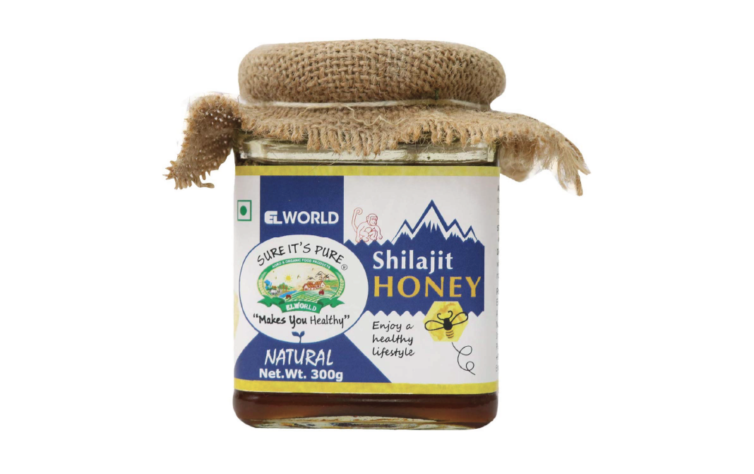 Elworld Organic Shilajit Honey    Glass Jar  300 grams